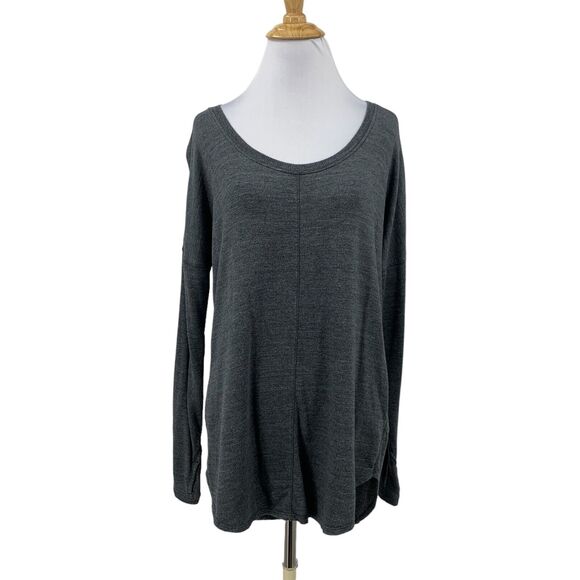 Athleta Studio Scoop Neck Sweater Womens XS Extra Small Oversized Thumbholes Top - Picture 1 of 13